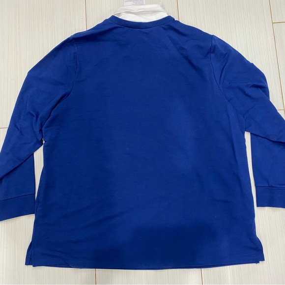 NWT Vintage Quacker Factory Blue Snowman Turtleneck Longsleeve Shirt Size XL - Picture 6 of 6